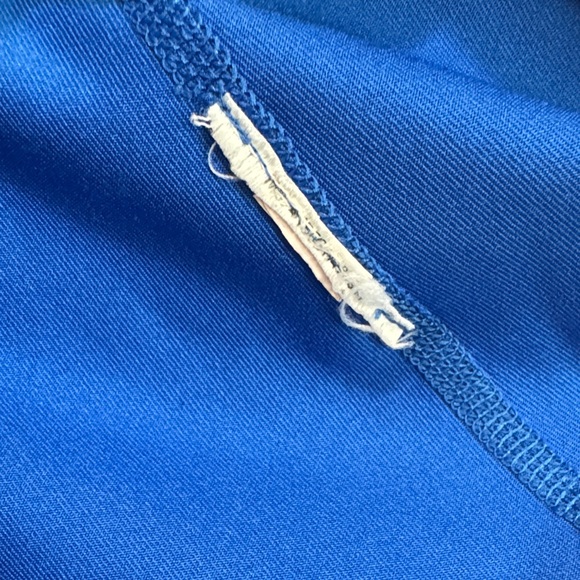 Nike Dri Fit Womens large Tank Fitted Blue Shelf Bra Running Racer Back Athletic - Picture 3 of 12